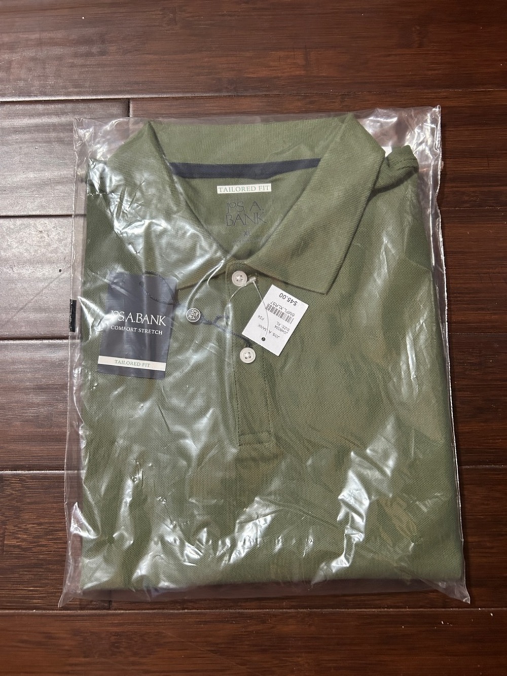 Jos. A. Bank Olive Green Polo Shirt - Tailored Fit. NWT Available In Size L, XL